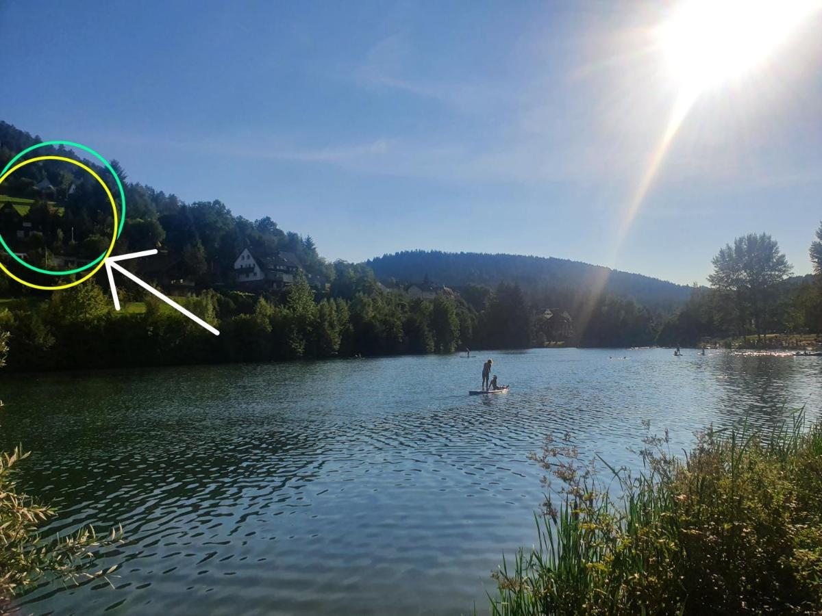 Haus Adler - Komplettes Ferienhaus Am Badesee Erzgrube Exteriör bild